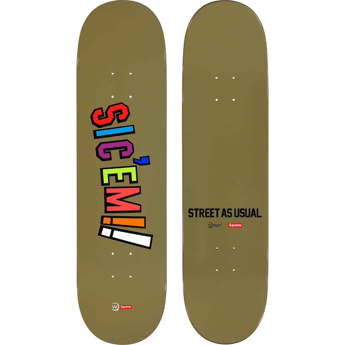 Supreme®/WTAPS® Sic'em! Skateboard view 2